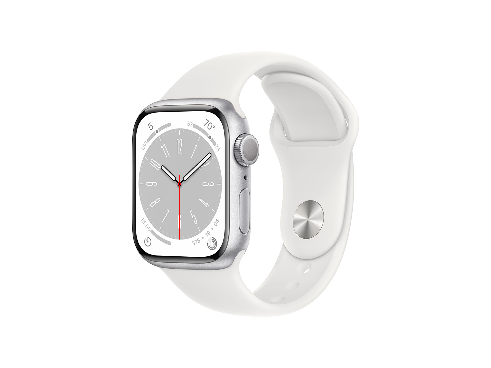Apple_Watch_Series_8_GPS_41mm_Silver_Aluminum_White_Sport_Band_PDP_Image_Position-1__WWEN